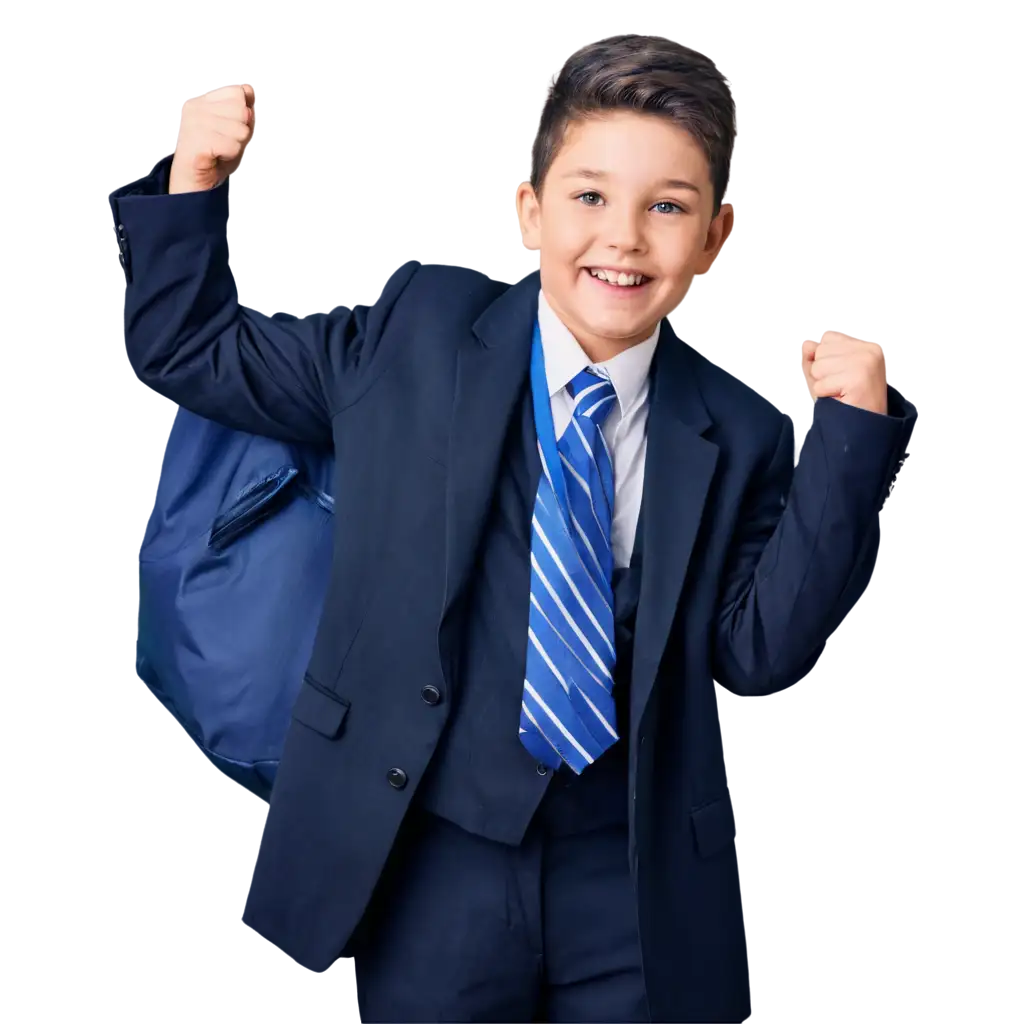 Happy-Kid-in-School-Uniform-HighQuality-PNG-for-Versatile-Use