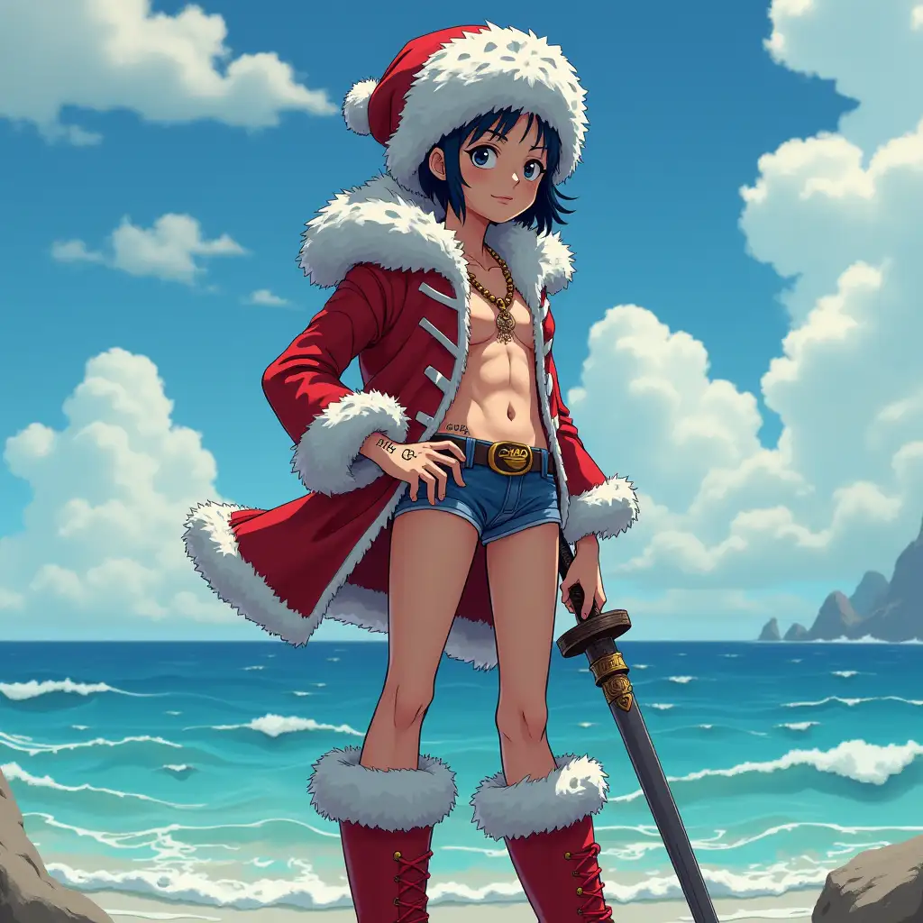 TrafalAI-Image-Prompt-Expansiongar-D-Water-Law-Anime-Portrait-with-Detailed-Tattoos-and-Red-Boots