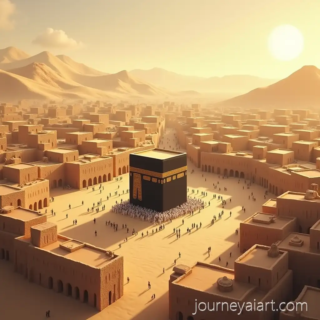 HighResolution-Historical-Illustration-of-Ancient-Mecca-with-the-Kaaba-at-the-Center