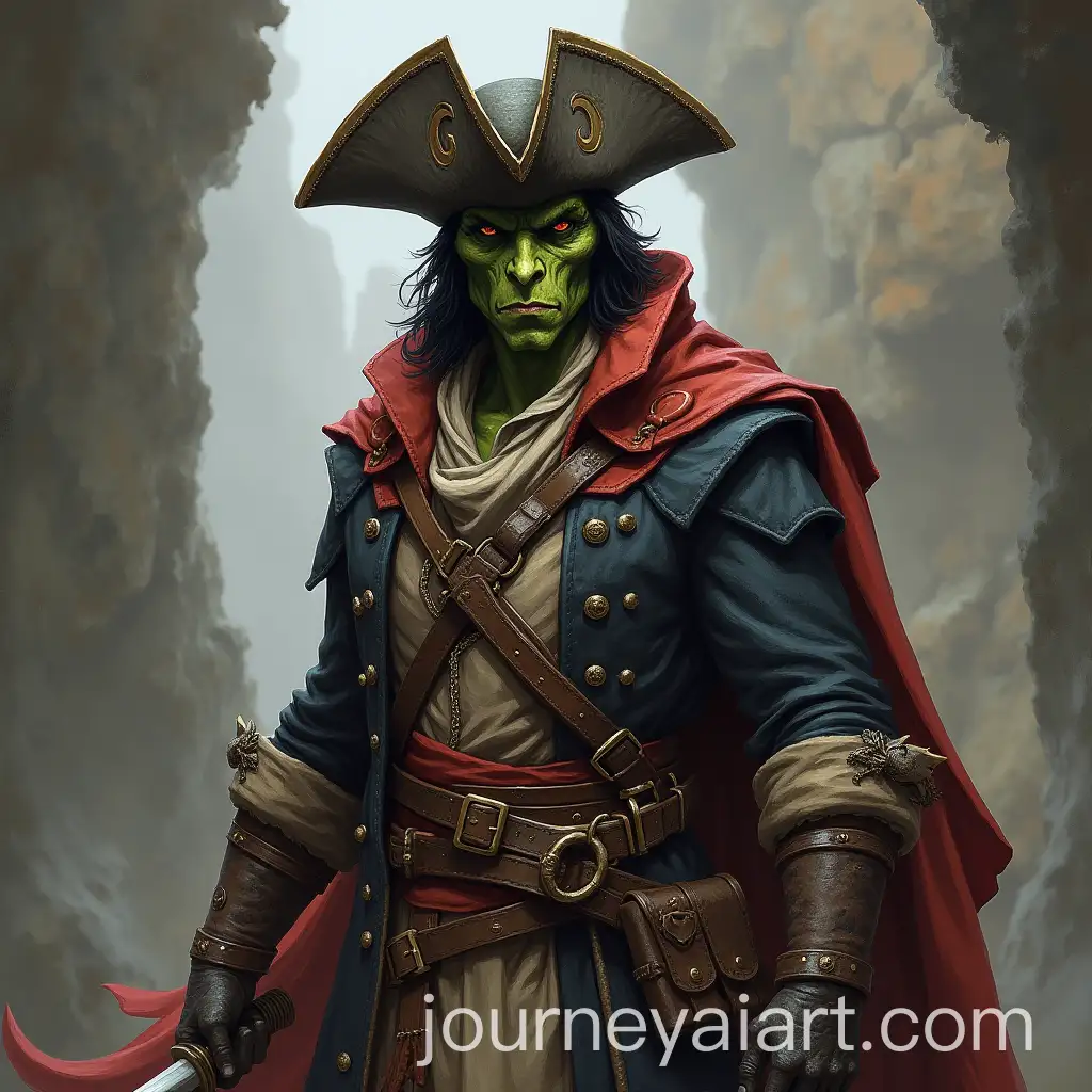 Male-Dragonborn-Pirate-in-Tricorn-Hat-Portrait