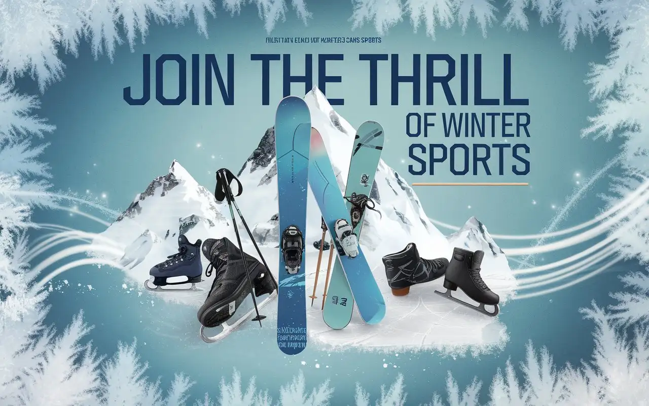 Winter-Sports-Adventure-Poster-with-Skis-Snowboards-and-Ice-Skates