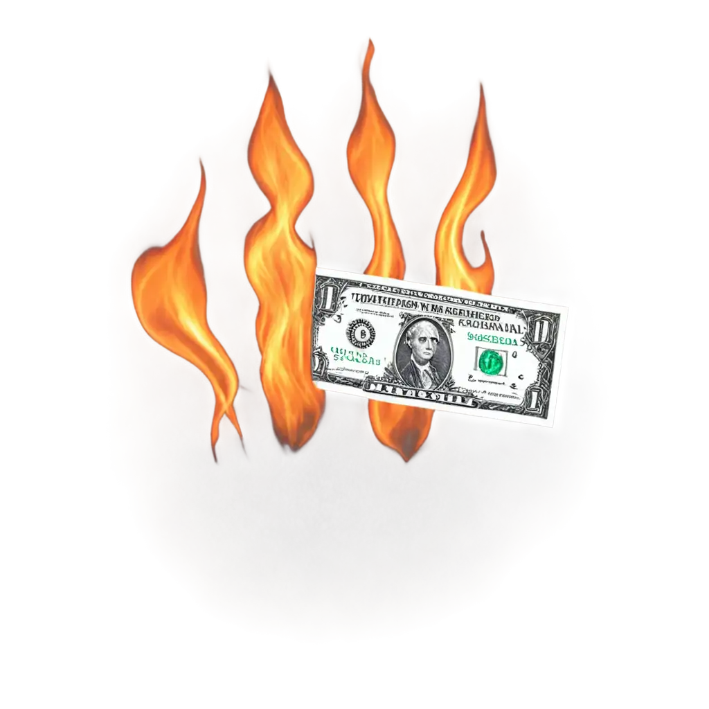 Burning-Dollar-PNG-Image-HighQuality-Graphics-for-Impactful-Visuals