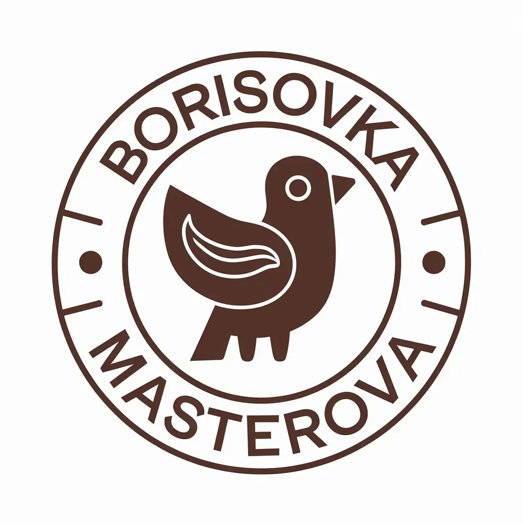 LOGO-Design-for-Borisovka-Masterova-Clay-Bird-Symbol-in-Entertainment-Industry