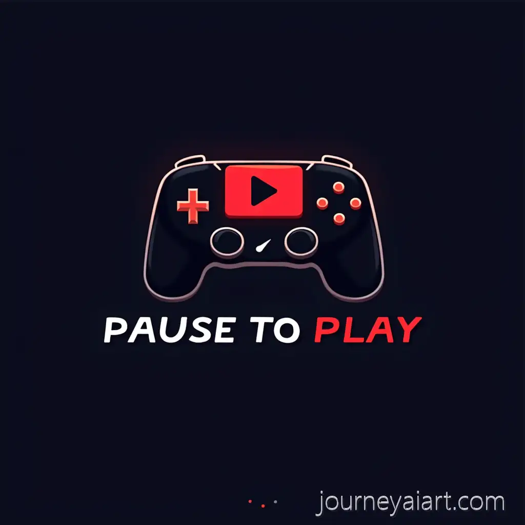 Pause-to-Play-Gaming-Channel-Logo-with-Play-Button-and-GameGaming-logo-design-Controller