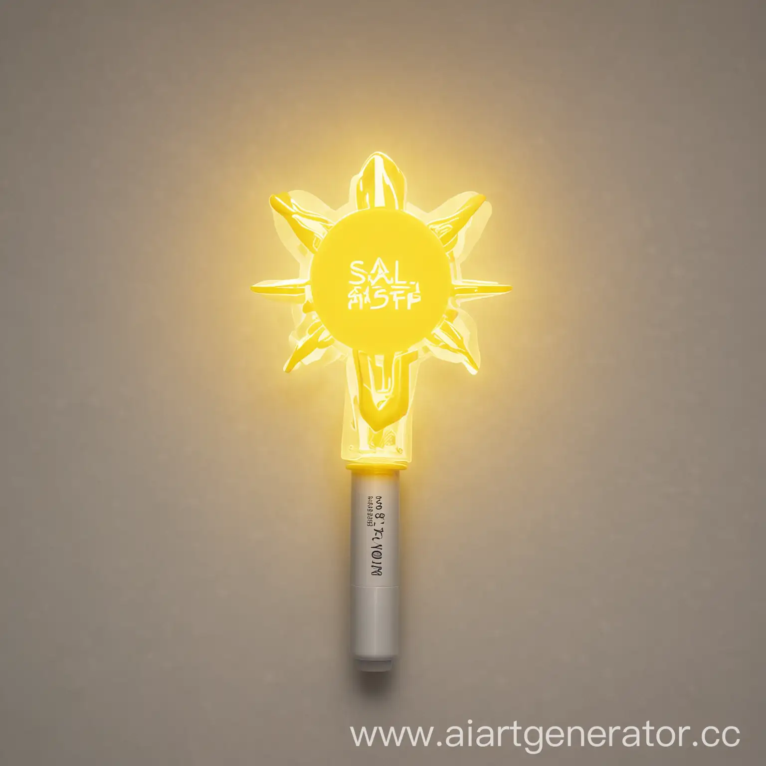 Bright-and-Sunny-Style-Kpop-Group-Solars-Fully-Lit-Lightstick-in-Vibrant-Yellow