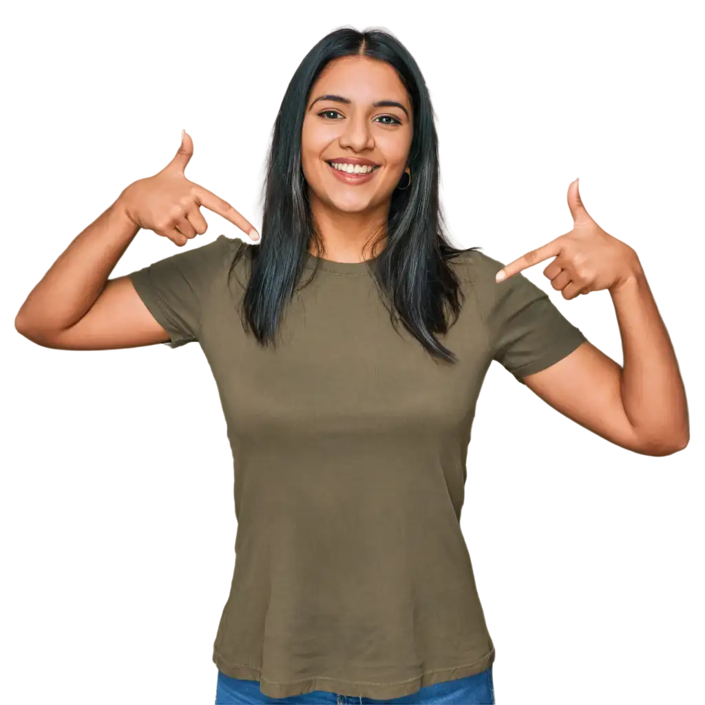 Beautiful-Indian-Girl-in-TShirt-Smiling-HighQuality-PNG-Image-for-Online-Use