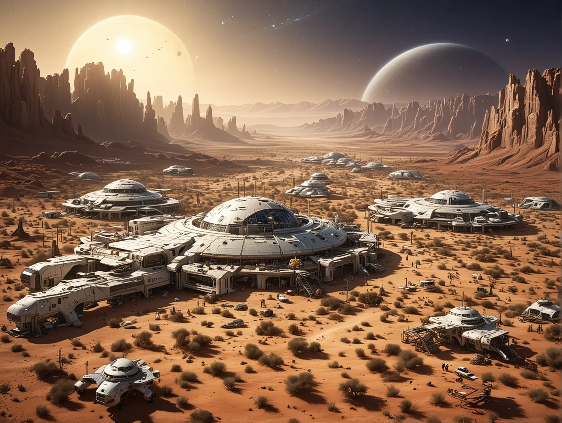 Oasis-of-Futuristic-Space-Colony-Amidst-Desert-Landscape