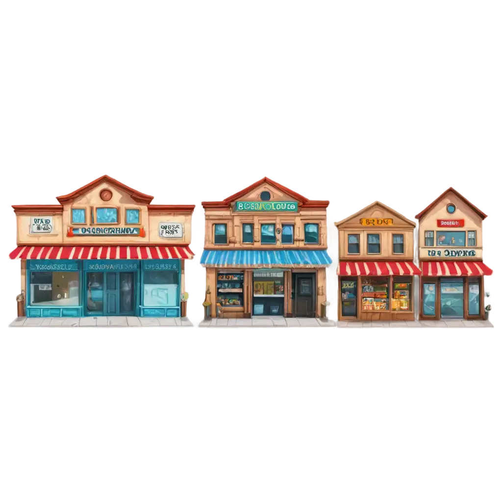 1-Story-7-Different-Storefronts-Cityscape-PNG-for-LefttoRight-Scrolling-Video-Game