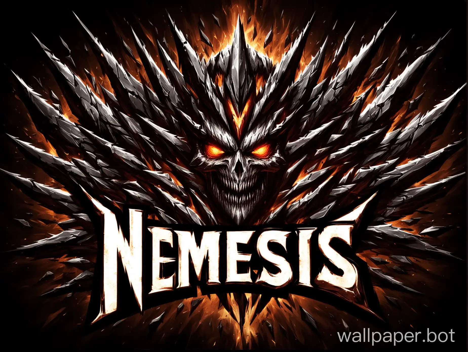 Mysterious-Logo-Design-Featuring-Mythical-Creature-NEMESIS