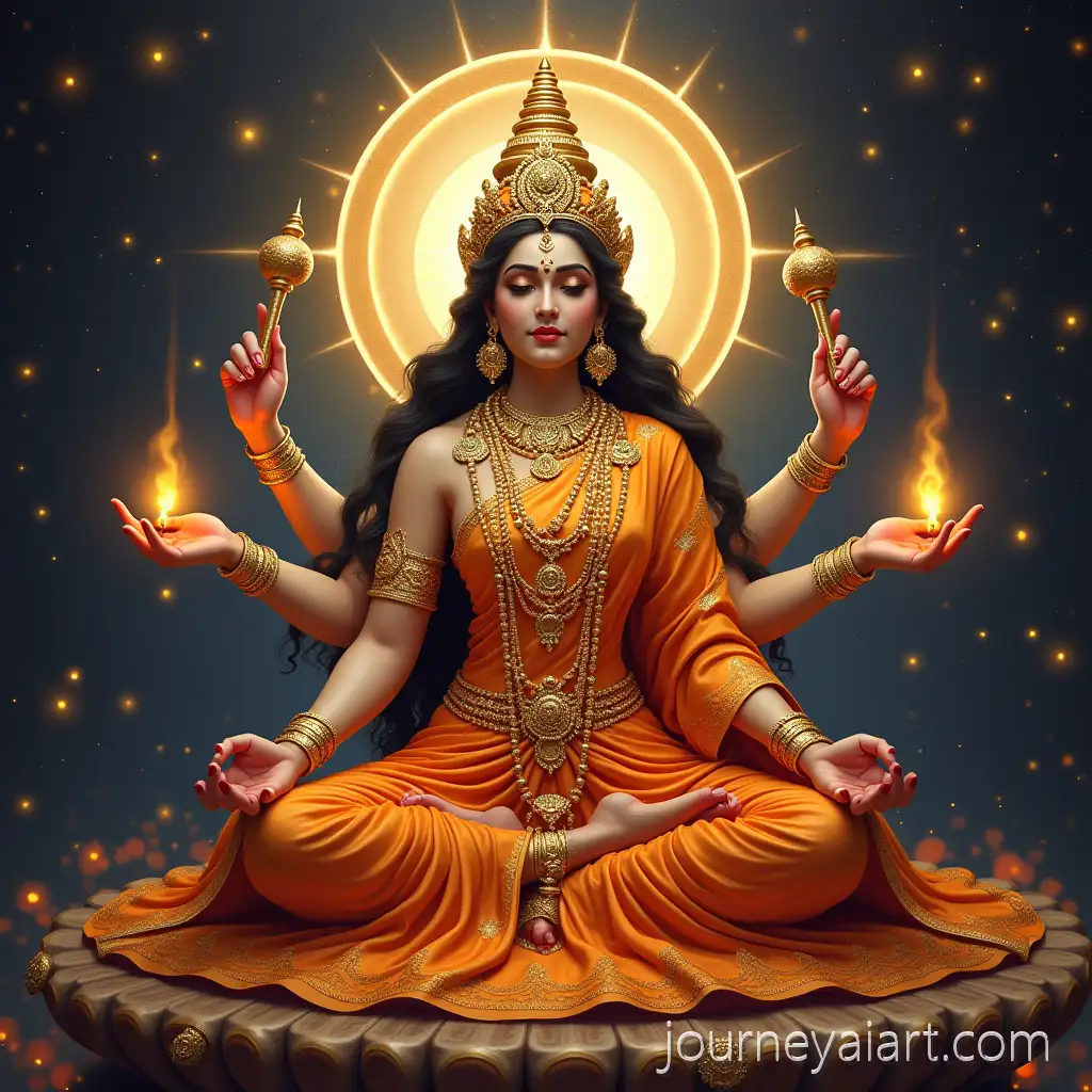 People-Attending-Sri-Lalita-Sahasranamam-Classes-with-Cosmic-Vibrations-and-Gold-Jewelry