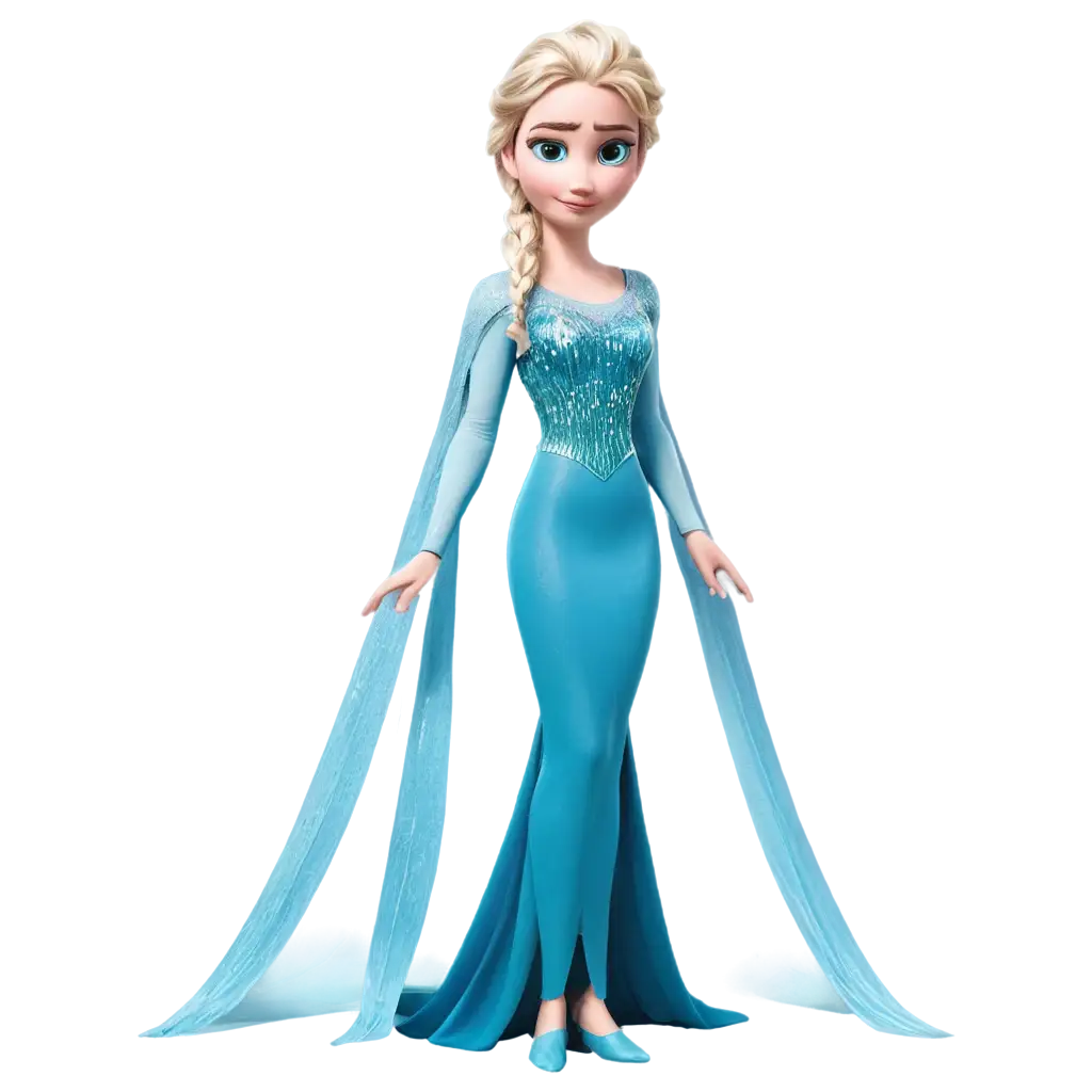 Full-Height-Cartoon-Elsa-PNG-Image-HighQuality-and-Versatile-Art-for-Multiple-Uses