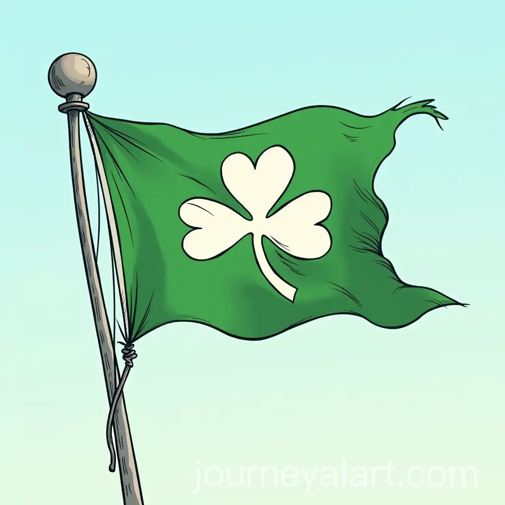 Saint-Patricks-Saltire-Flag-Flying-in-the-Wind