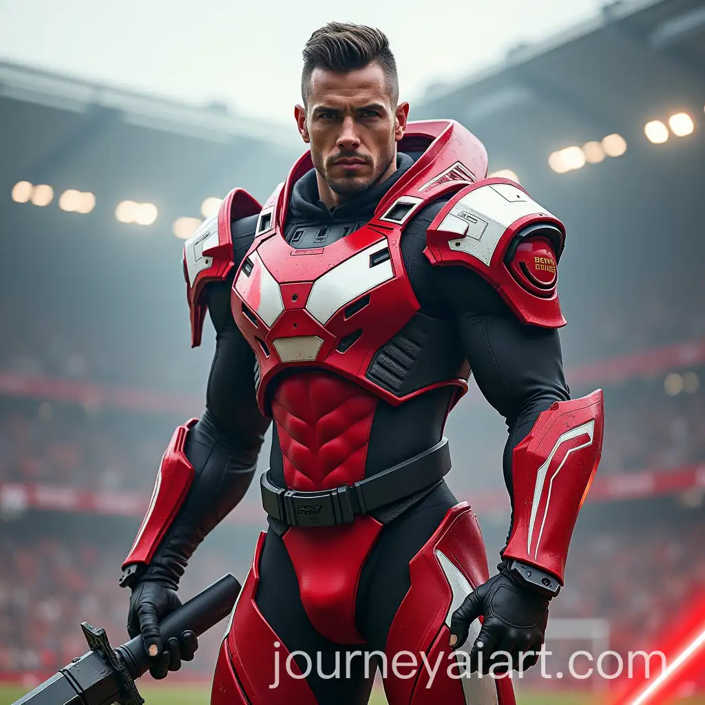 Futuristic-Red-and-White-Armor-Warrior-in-Dynamic-Pose