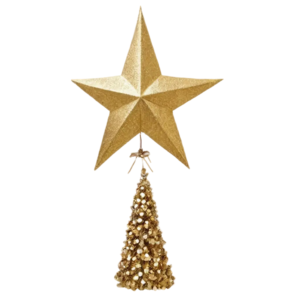 Golden-Star-Christmas-Tree-Topper-PNG-Elegant-Holiday-Decoration