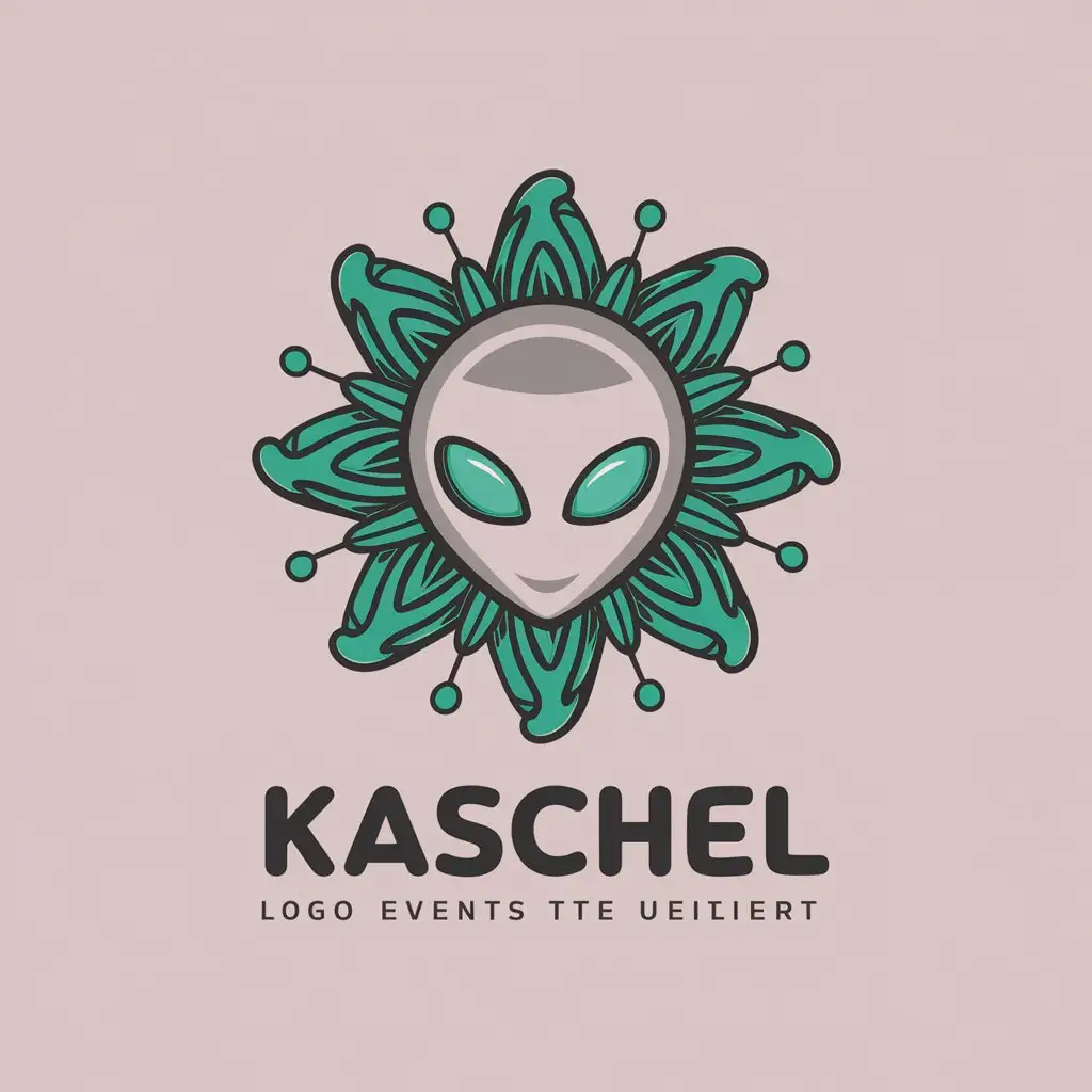 LOGO Design for Kaschel Psychedelic Space Abstract Music Technology Alien Theme