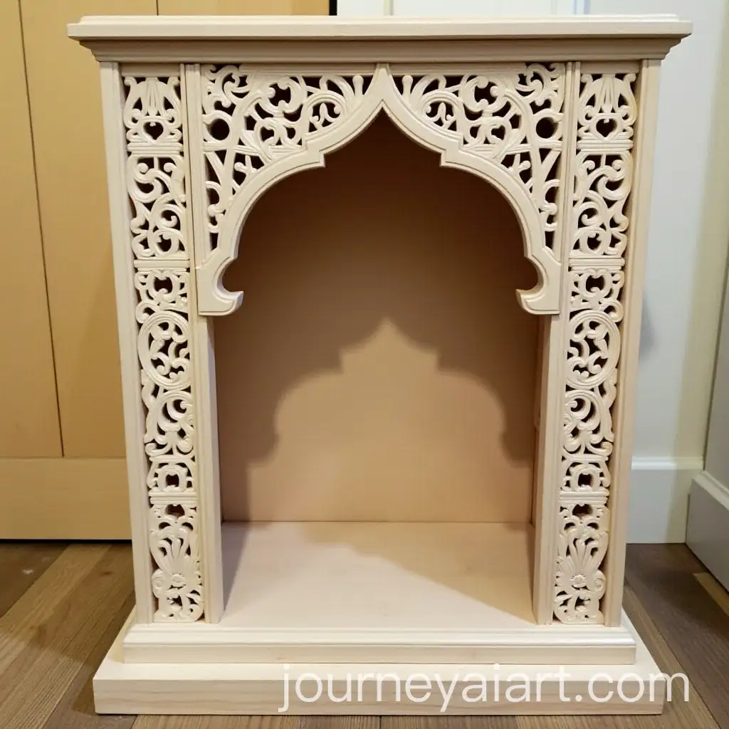 Elegant-Puja-Unit-with-JAI-Image-Enhancement-Promptali-Work-and-Decorative-Brace-Bells