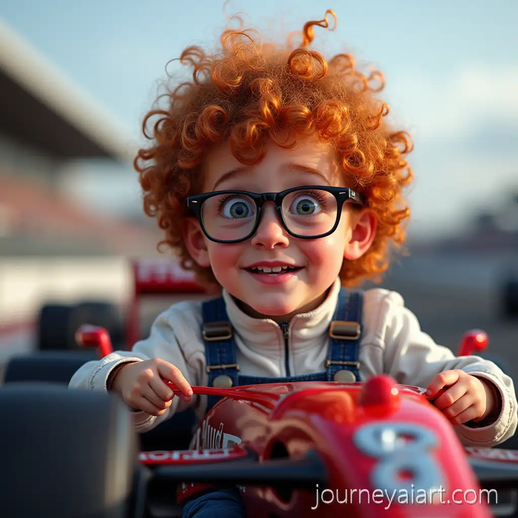 Ginger-13AI-Image-Prompt-ExpansionYearOld-with-Curly-Mullet-and-Glasses-Driving-Alpine-F1-Car-at-Silverstone