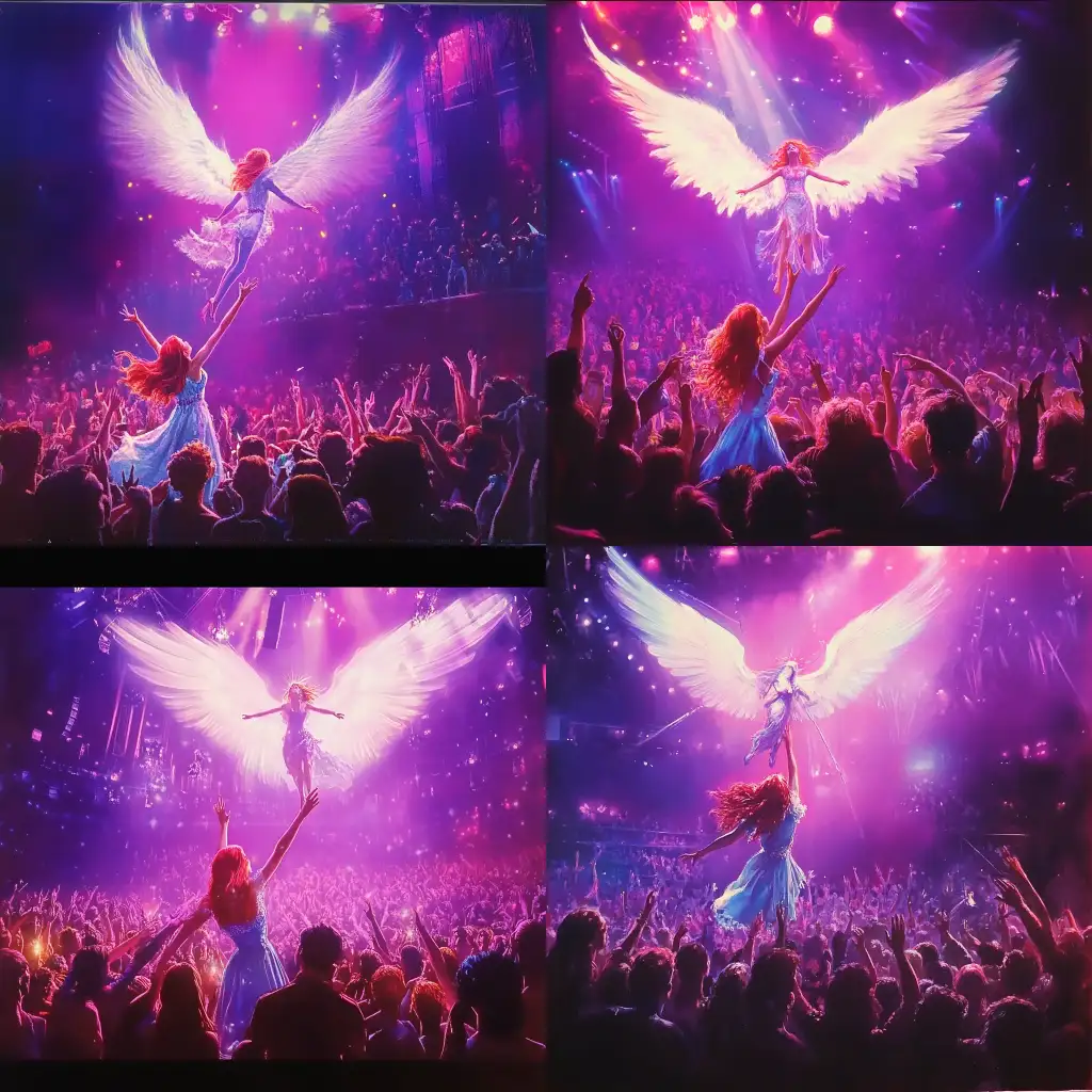 1970s-Dark-Fantasy-Magical-Concert-with-Neon-Lights-and-Angelic-Descend