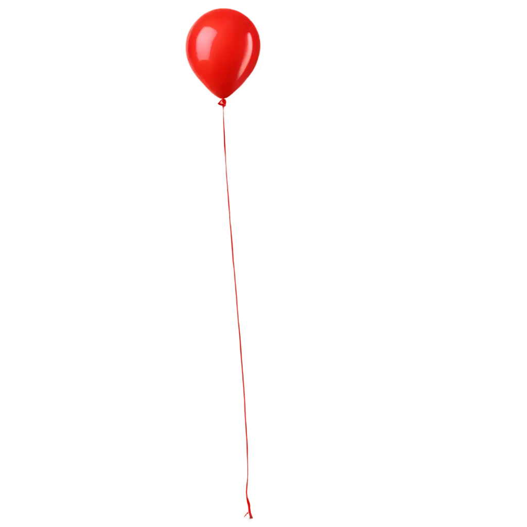 Red-Balloon-PNG-Image-on-Transparent-Background-for-Versatile-Uses