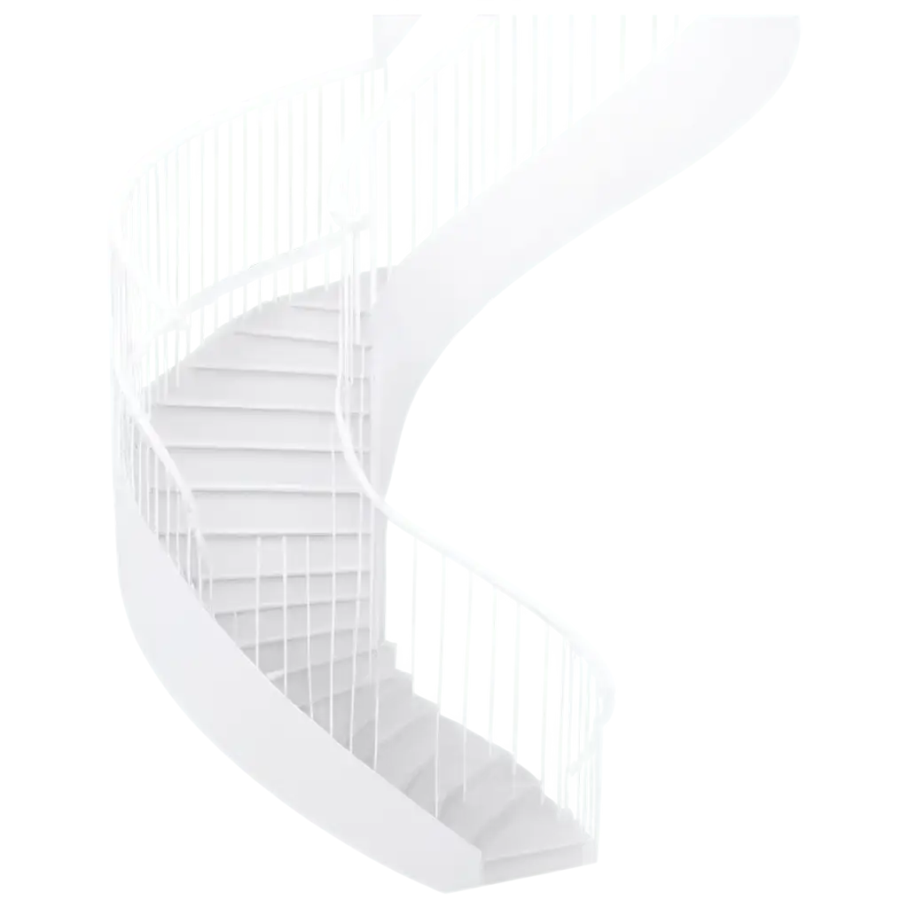 Explore-the-Aesthetic-Appeal-of-a-Rotating-White-Staircase-PNG-Image-for-Your-Creative-Projects