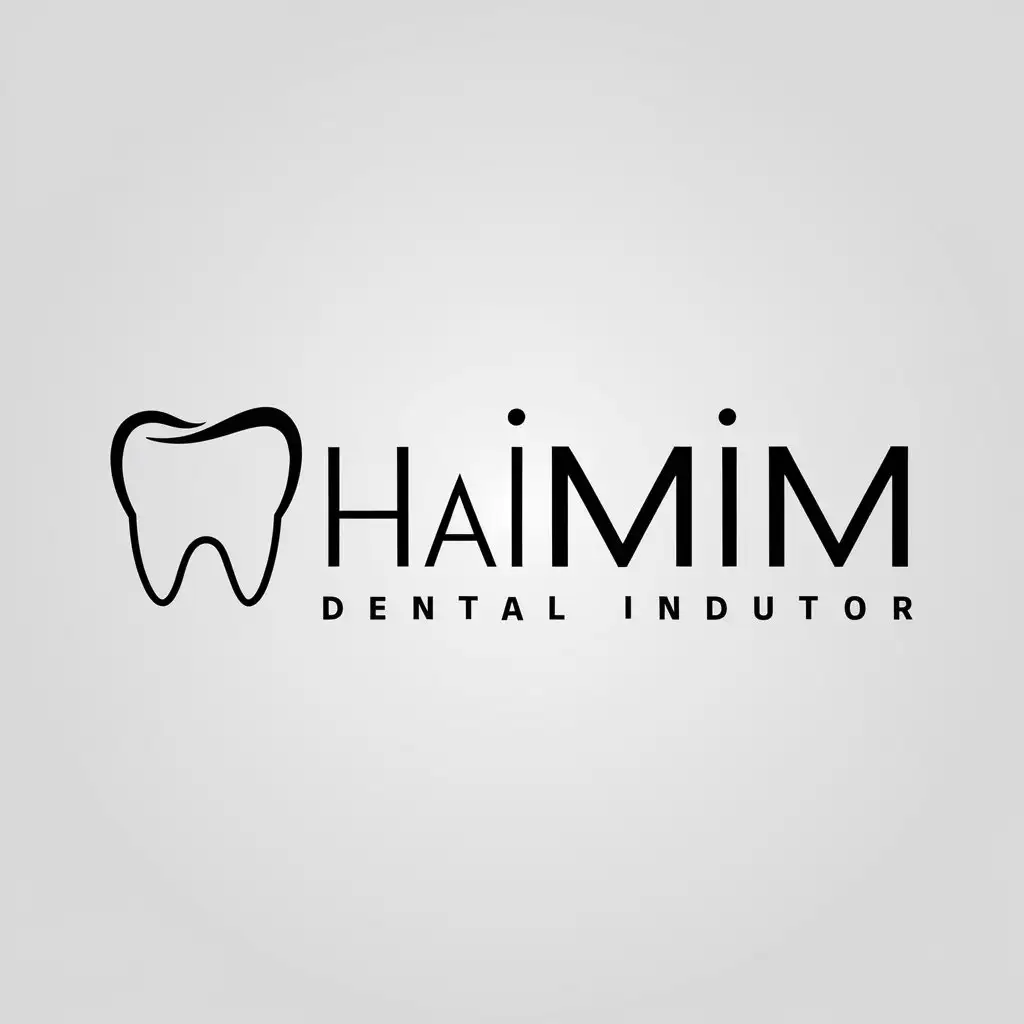 LOGO Design for Haimim Minimalistic Tooth Symbol for Medical Dental Industry