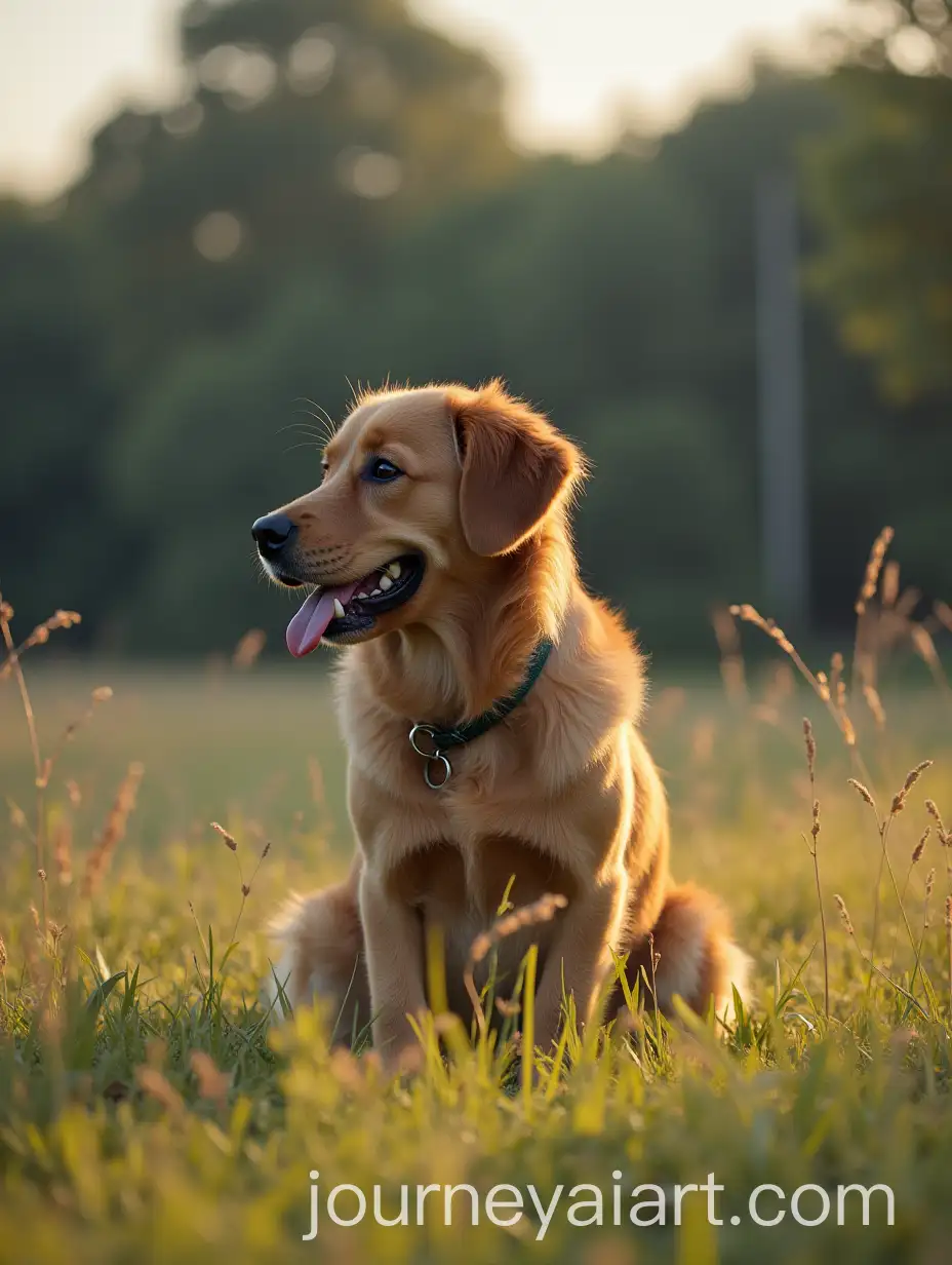 Dog-Playing-in-a-Field-with-a-Person