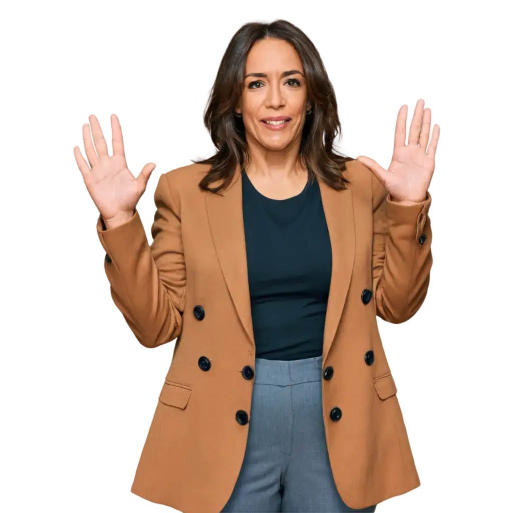 Kamala-Harris-Half-Image-with-Hand-Raised-HighQuality-PNG-for-Versatile-Use