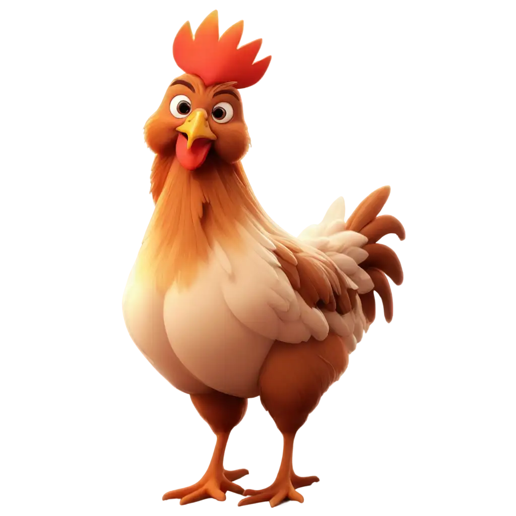 Cute-Chicken-Cartoon-PNG-with-Fire-Background-for-HighQuality-Visuals