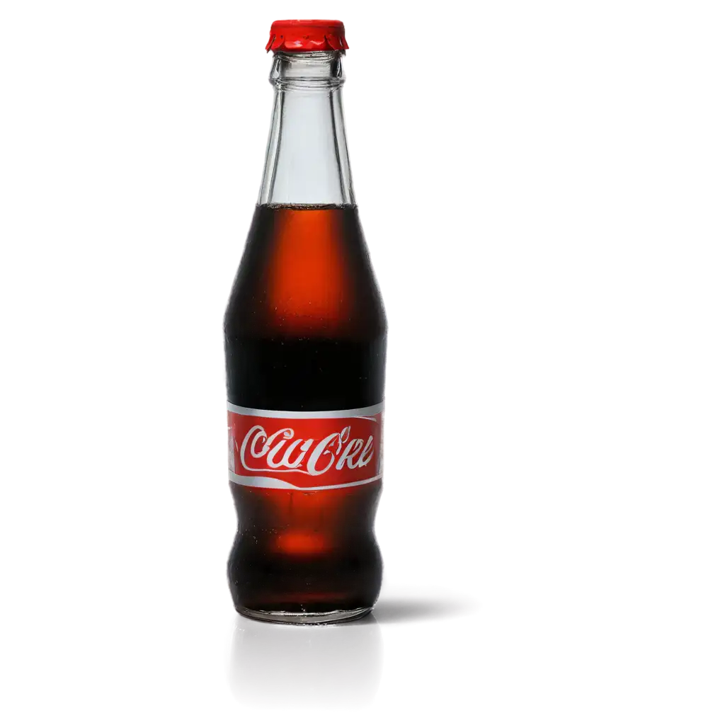 HighQuality-PNG-Image-of-a-Bottle-of-Coke-and-Glass-Refreshing-Beverage-Concept