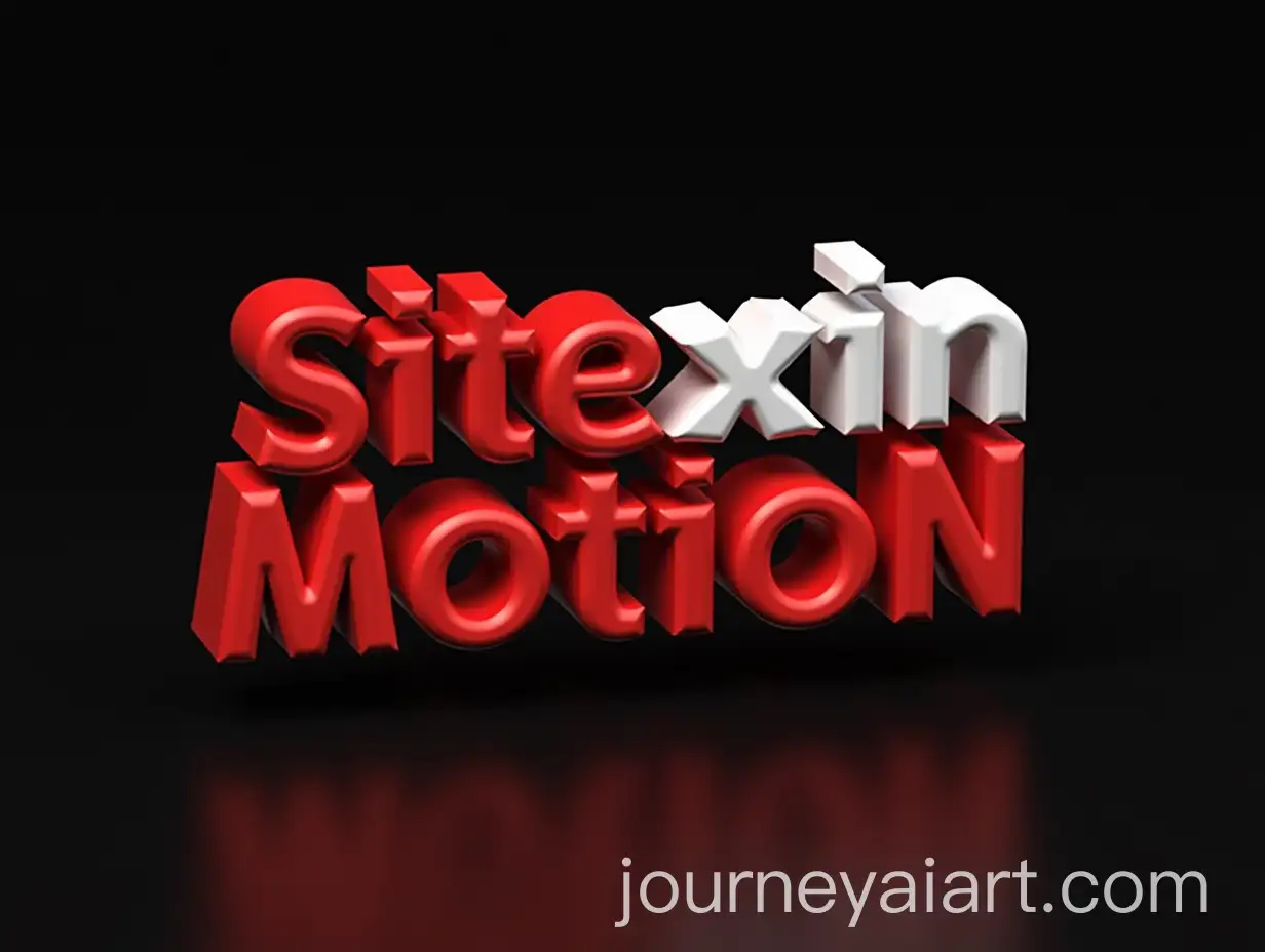3D-Render-of-Site-Motion-in-Vibrant-Red-and-White-on-Black-Background