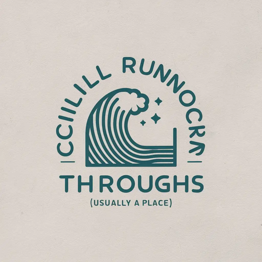 a vector logo design,with the text "chill running through sth (usually a place)", main symbol:cold wave withdraws,Moderate,clear background