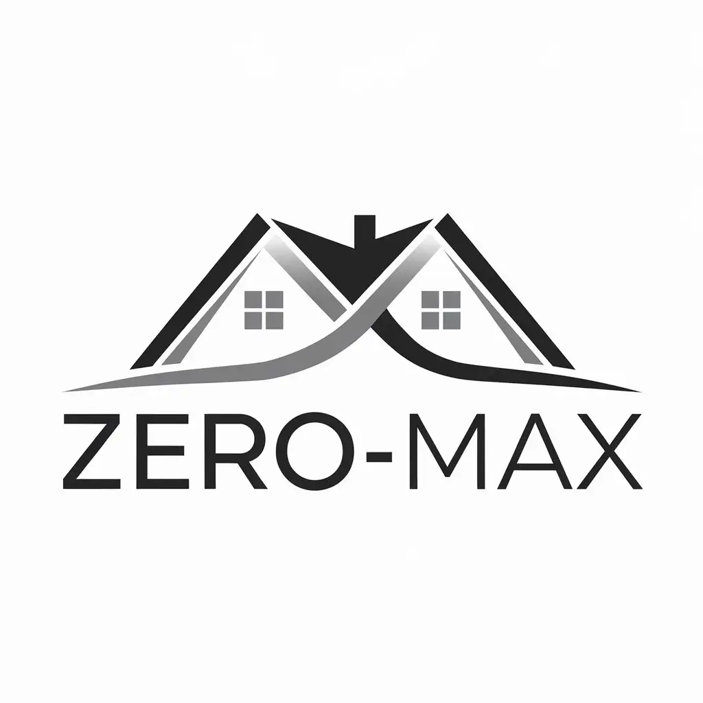 LOGO Design for ZEROMAX Vector Logo with Home Symbol for Family Industry