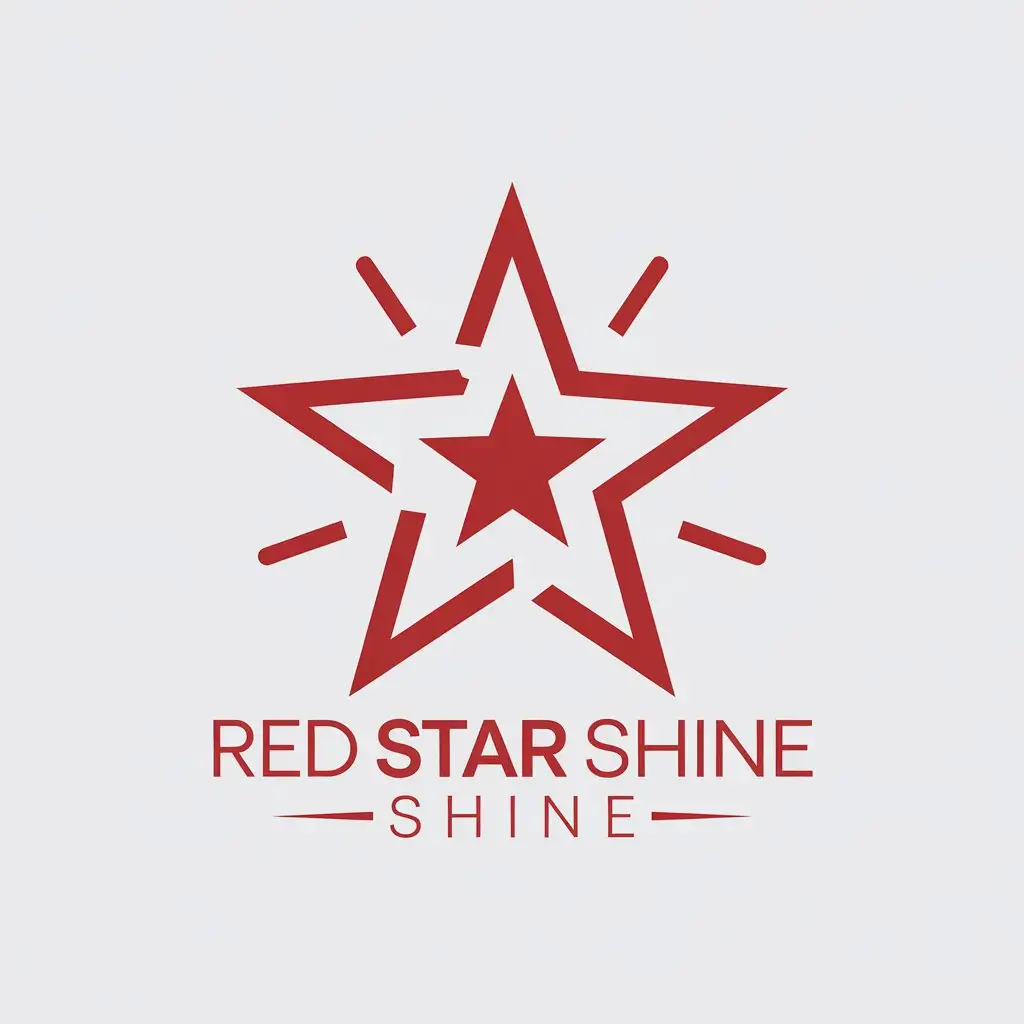 LOGO-Design-for-Red-Star-Shine-Minimalist-Stars-for-Education-Industry