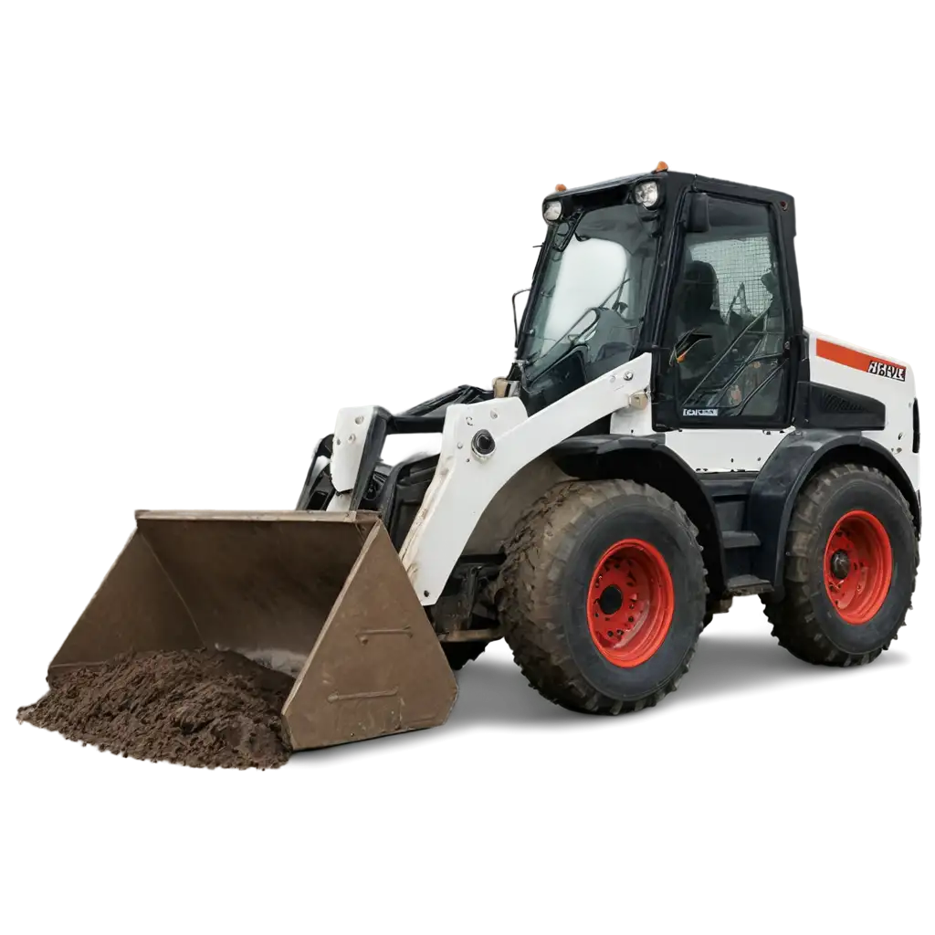 Bobcat-Machine-Loading-Mud-PNG-HighQuality-Image-for-Construction-and-Machinery-Projects