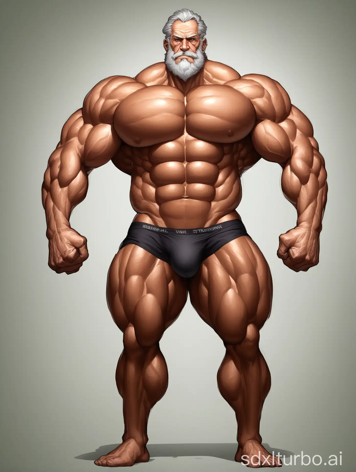 Giant-Elderly-Man-Flexing-Enormous-Muscles-in-Underwear