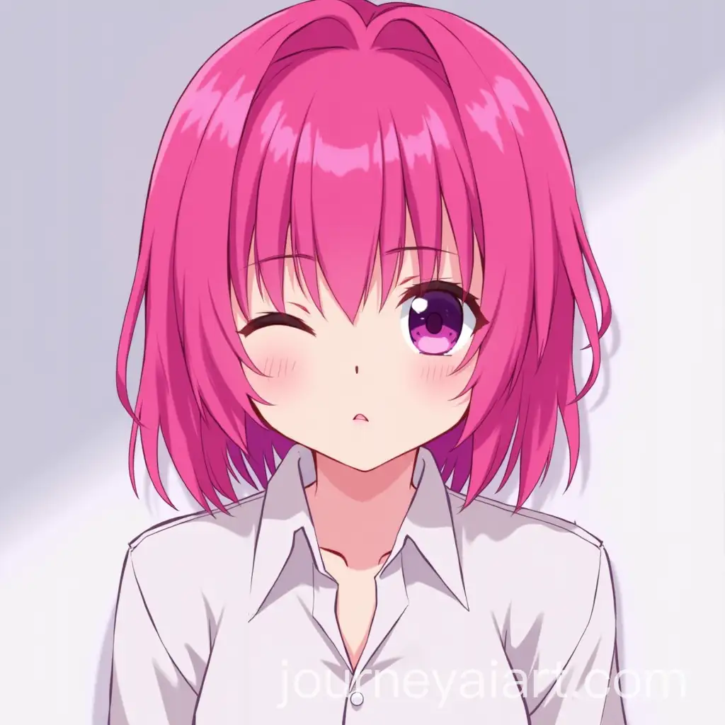 Anime-Girl-with-Hot-Pink-Hair-and-Purple-Eyes-in-a-Digital-Art-Scene