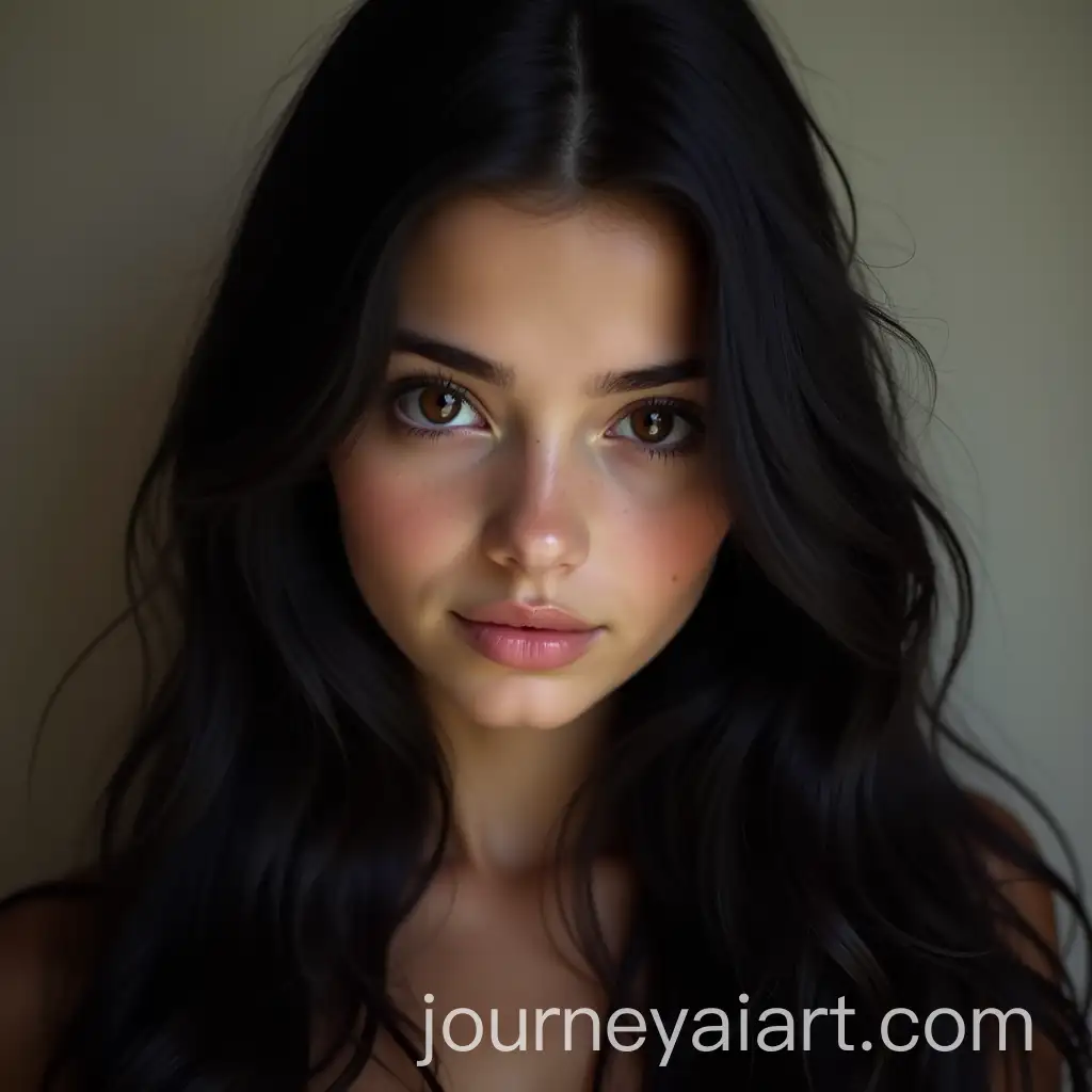 Portrait-of-a-Bulgarian-Girl-with-Long-Black-Hair-and-Almond-Brown-Eyes