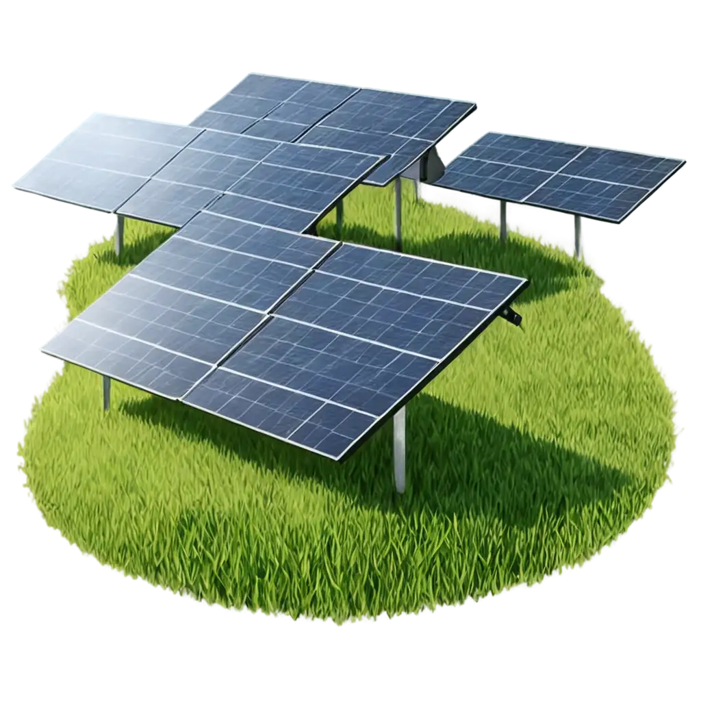 HighQuality-PNG-Image-of-Solar-Panels-in-a-Grassy-Field