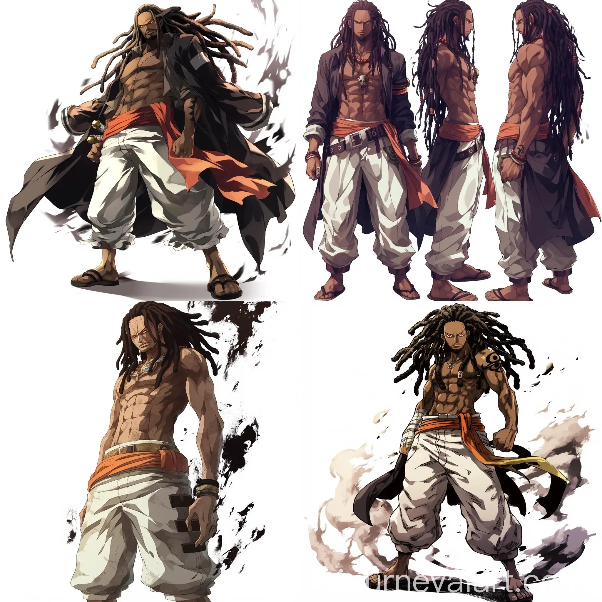 Anime-Pirate-with-Dreadlocks-Orange-Eyes-and-White-Attire