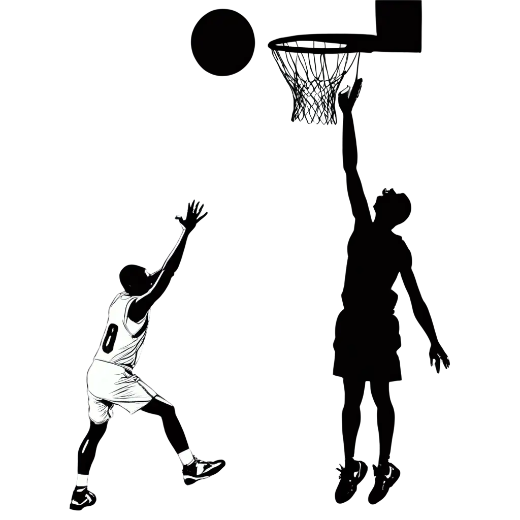 HighQuality-PNG-Image-of-a-Basketball-Player-Making-a-Basket-in-Black-and-White