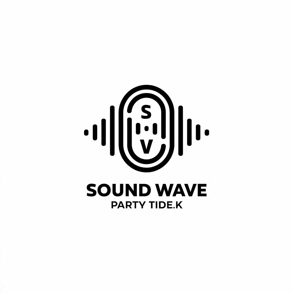 LOGO-Design-for-Sound-Wave-Party-Tidek-Minimalistic-Entertainment-Industry-Symbol