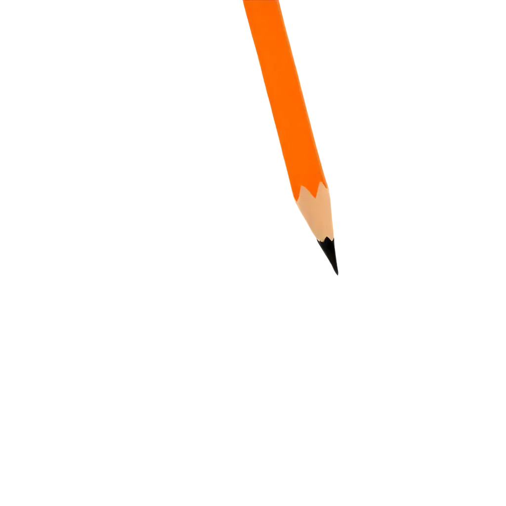 HighPNG-Image-Usage-ScenariosQuality-PNG-Image-of-an-Orange-Pencil-for-Versatile-Design-Applications