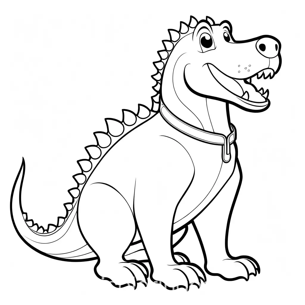 Dog-Dressed-in-a-Fun-Dinosaur-Costume-Coloring-Page