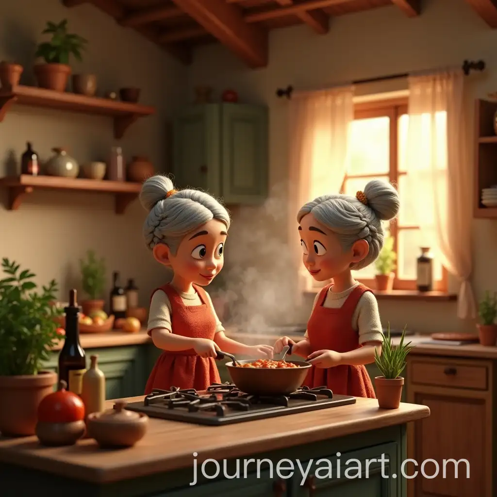 Two-Italian-Grandmothers-Cooking-in-a-Rustic-Mediterranean-Kitchen