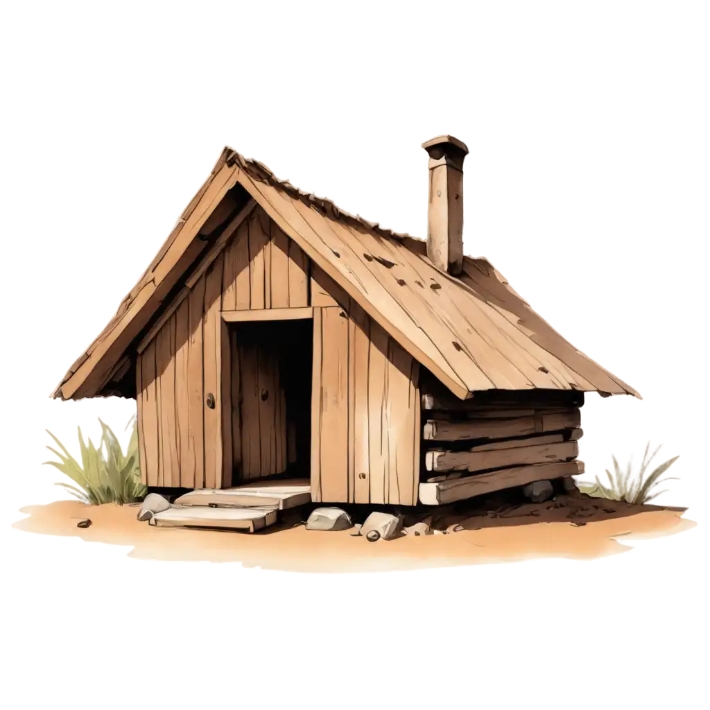 Hut-Cartoon-PNG-Image-HighQuality-Versatile-Illustration-for-Creative-Projects