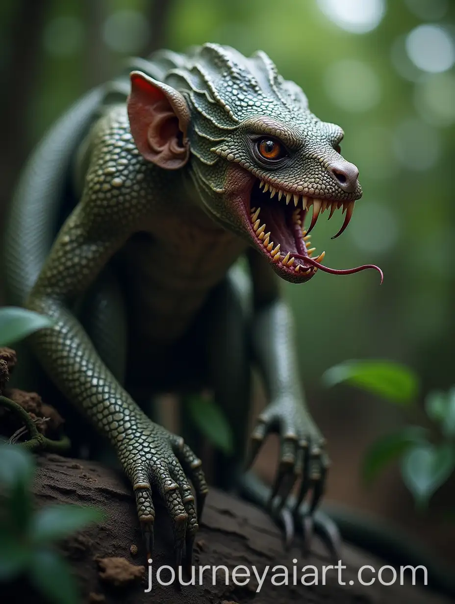 Deadly-Hybrid-Creature-MonkeyVenomous-Snake-Fusion-in-Dense-Jungle