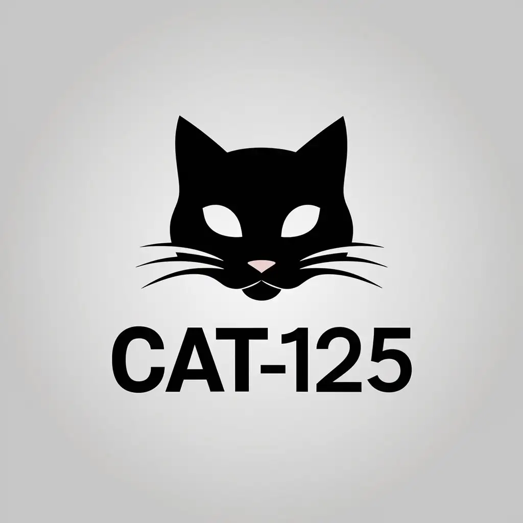 a vector logo design,with the text "Cat_125", main symbol:Cat,Minimalistic,be used in Technology industry,clear background