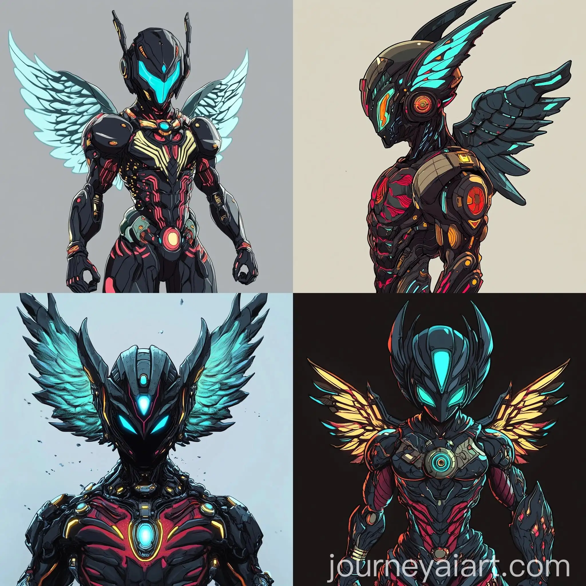 Cybernetic-Character-with-Human-Face-and-African-Divine-Robot-Body