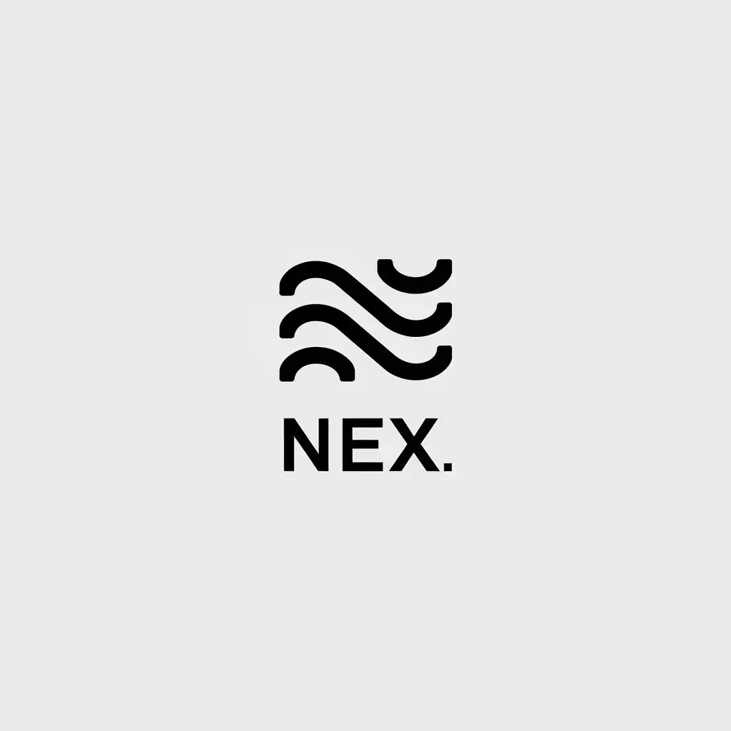 LOGO Design for NEX Minimalistic Waves in Vector for the Entertainment Industry