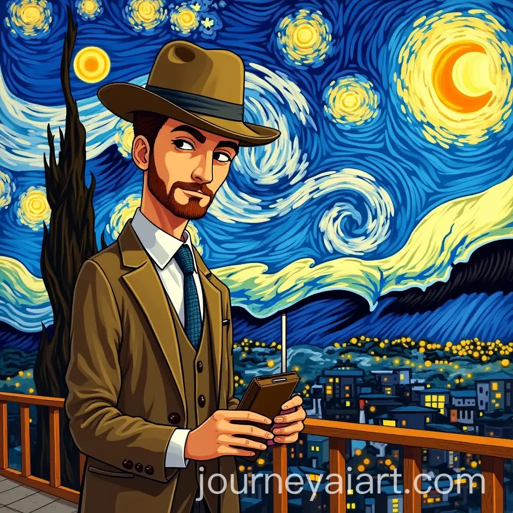 Japanese-Guy-in-Van-Gogh-Style-Art